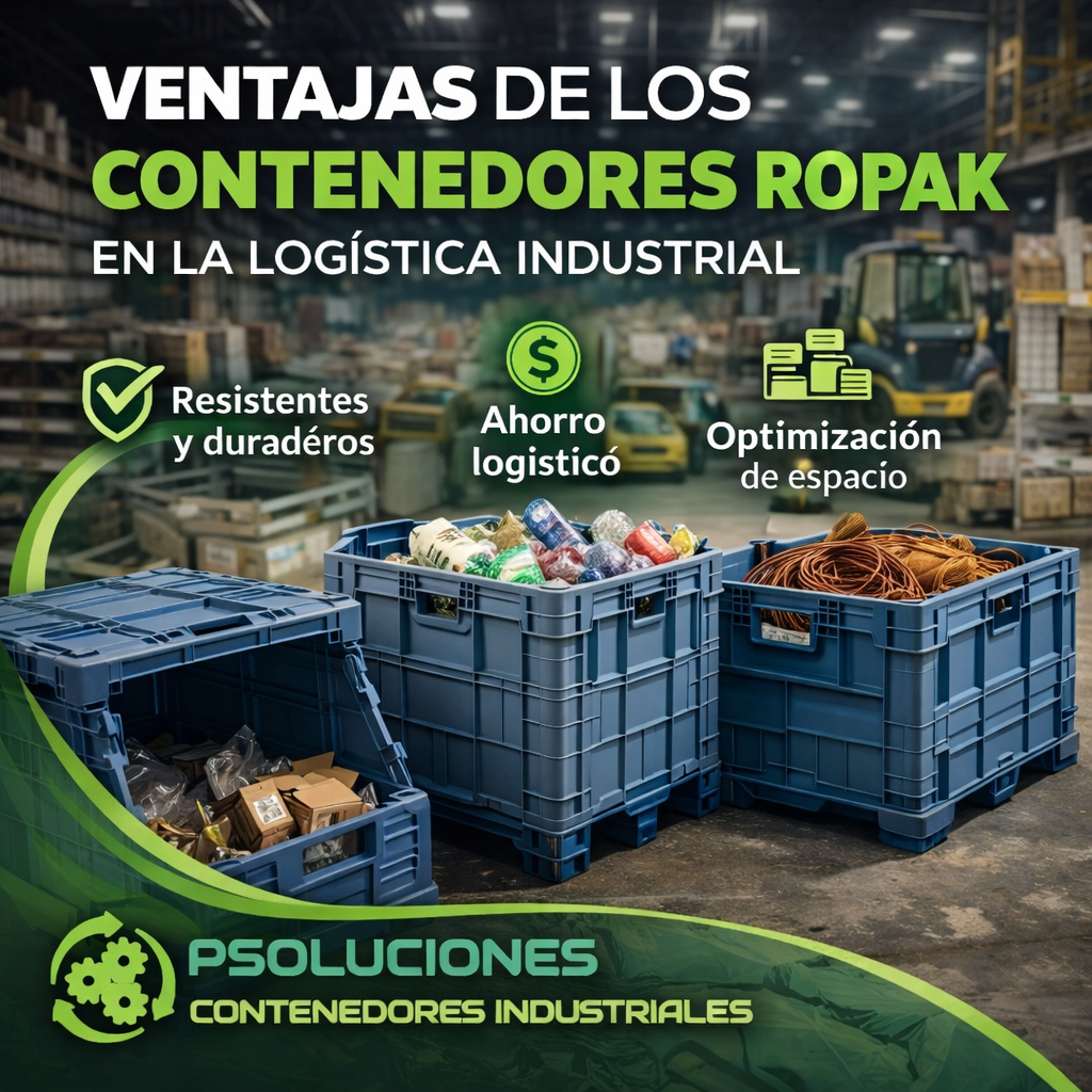 Contenedores Ropak ventajas para la logística industrial