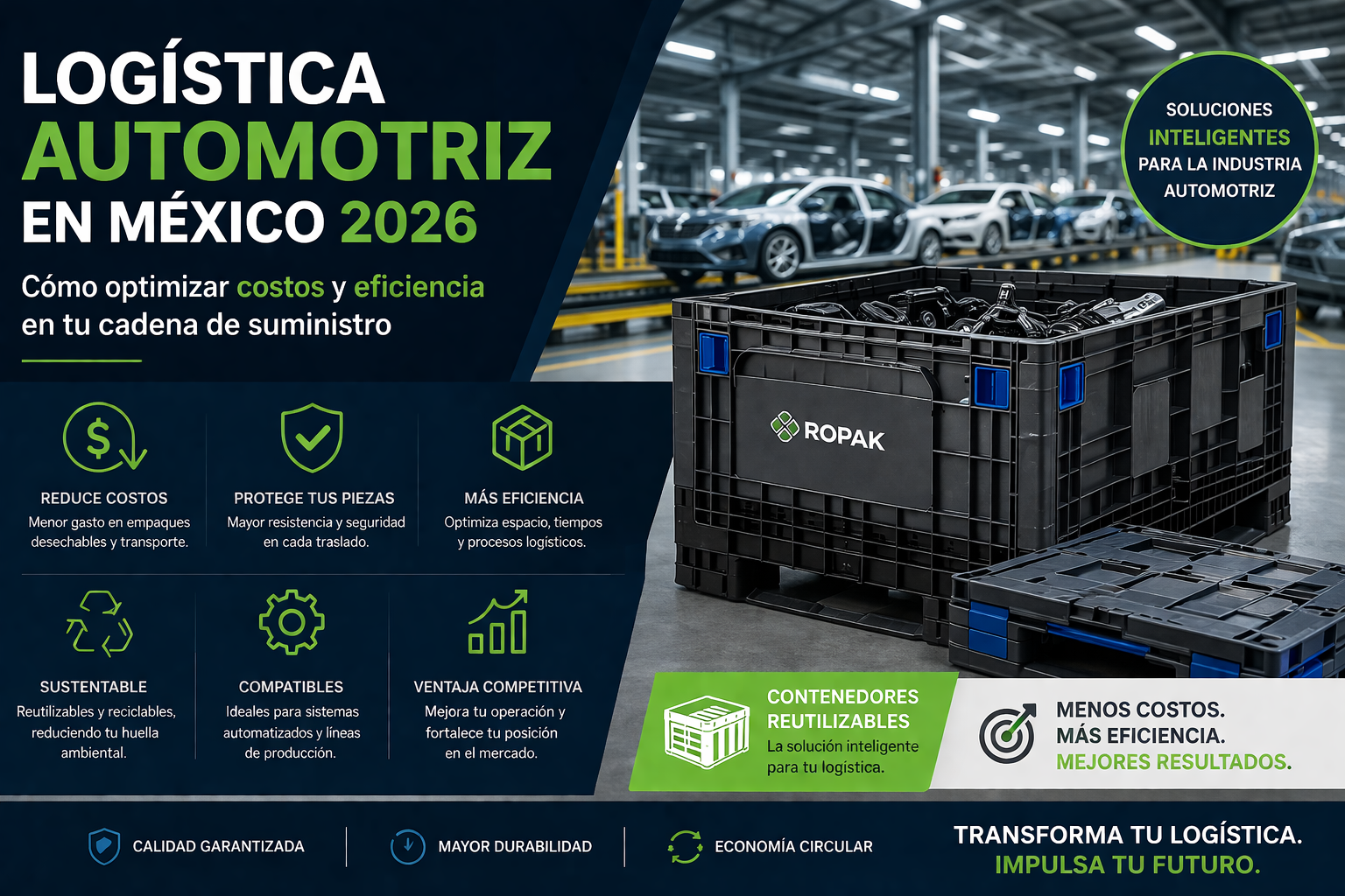logistica automotriz y contenedores ropak